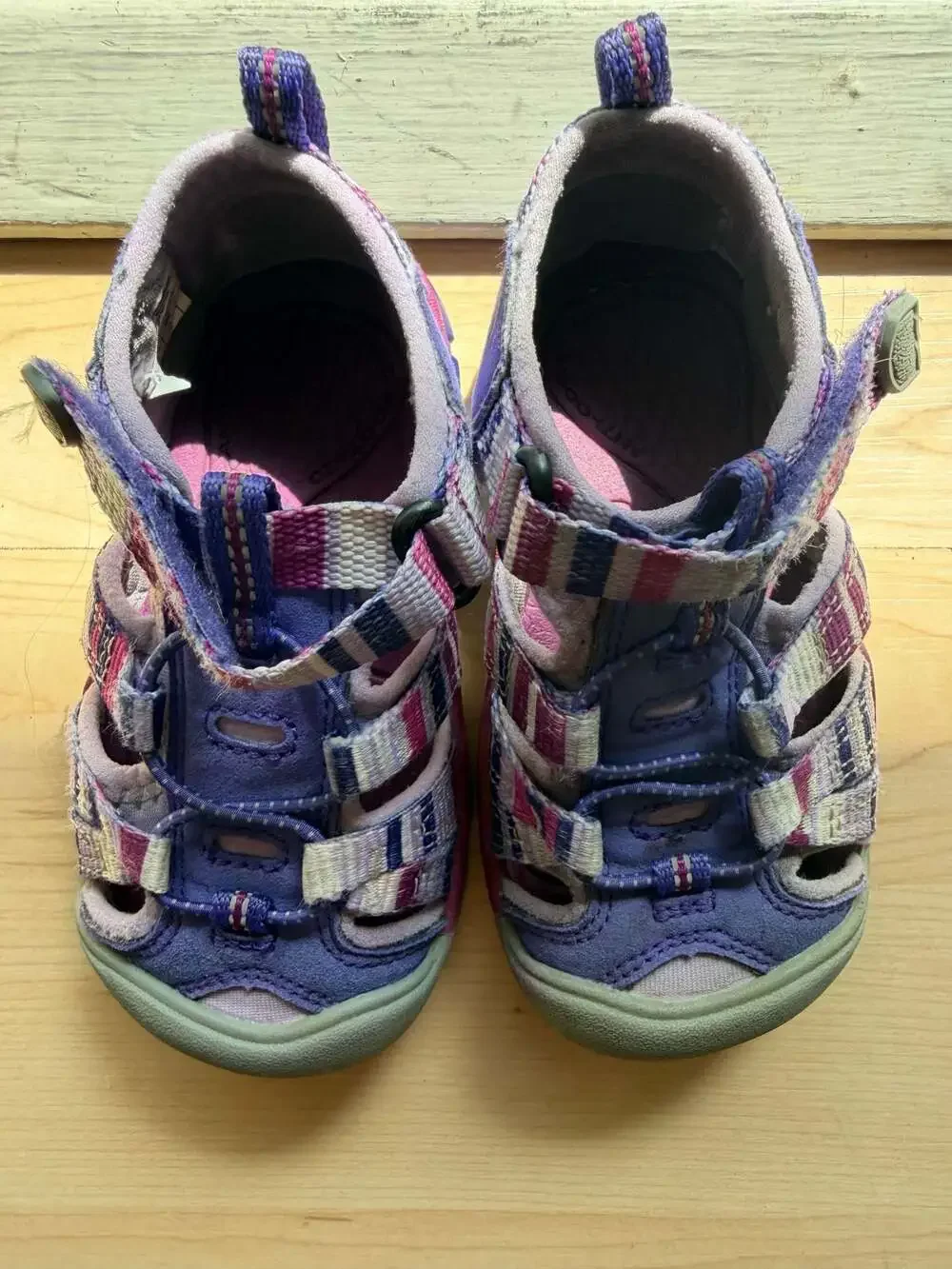 Keen Seacamp II CNX Toddler Girls Water Sandals Purple Striped